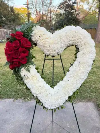 Corona Fúnebre Corazón para Condolencias