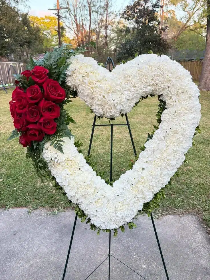 Corona Fúnebre Corazón para Condolencias