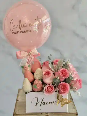 Rosas y Fresas con Chocolate · Un Regalo para Recordarte lo Valiosa que Eres