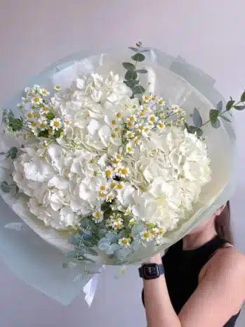 ramo de hortensias para regalar floristería exotic flowers en Bucaramanga