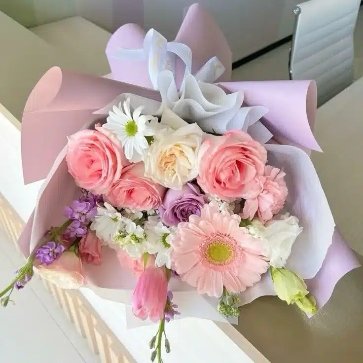 manual de flores frescas y delicadas para regalar. floristería exotic flowers.