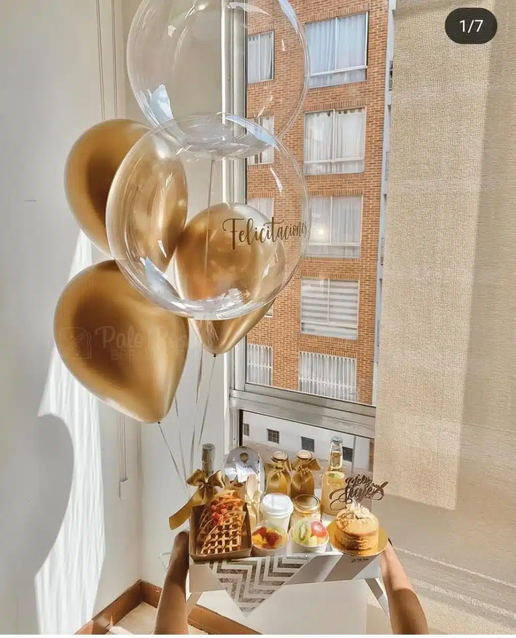 Desayuno especial para papá con globo del Día del Padre y detalles sorpresa a domicilio