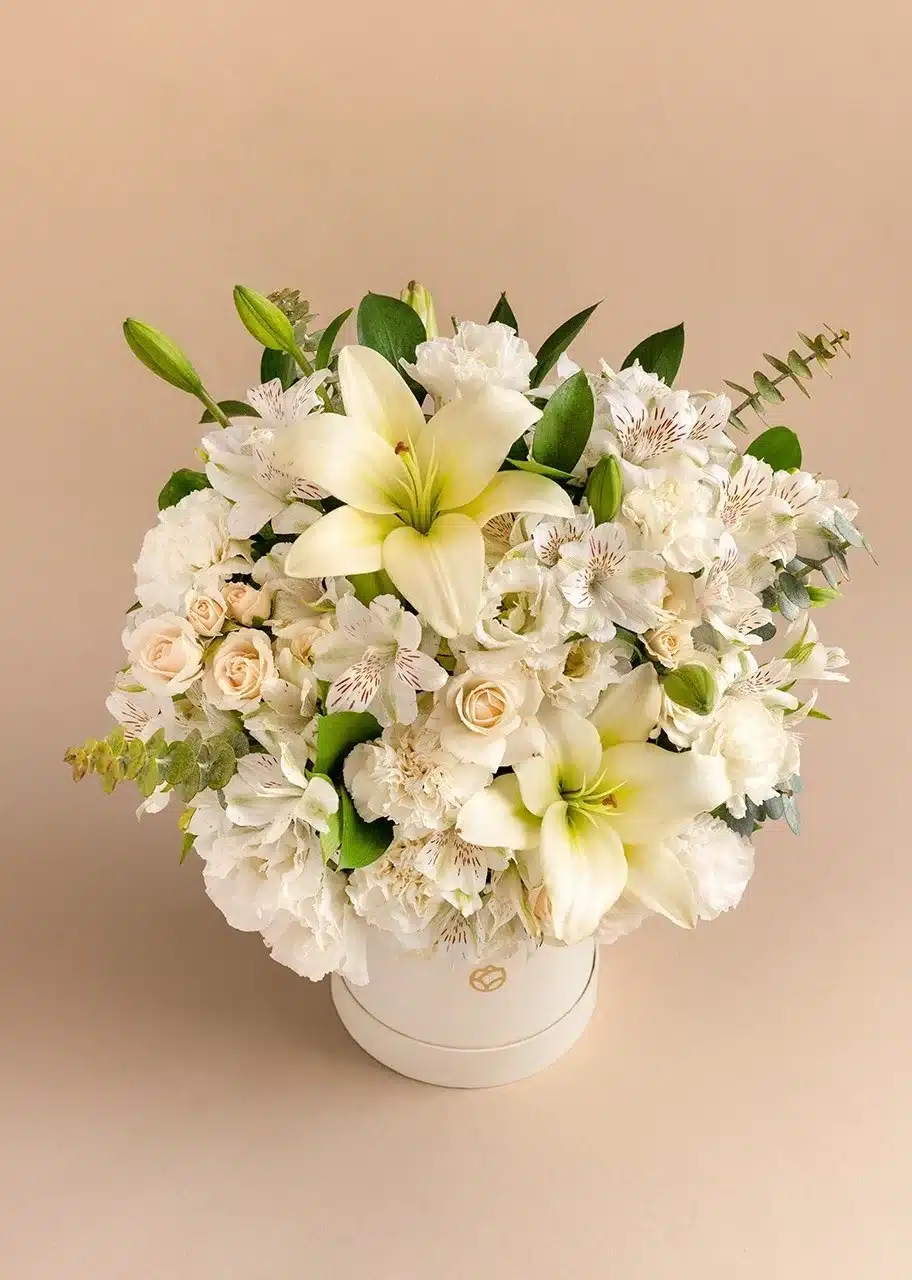 Pureza Floral: Hermoso Ramo Blanco para Momentos Especiales - Imagen 2
