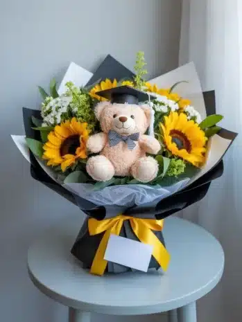 Ramo de Girasoles para Festejar con Alegría su Graduación
