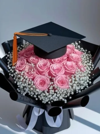 Arreglo Floral Premium para Celebrar tu Graduación con Elegancia