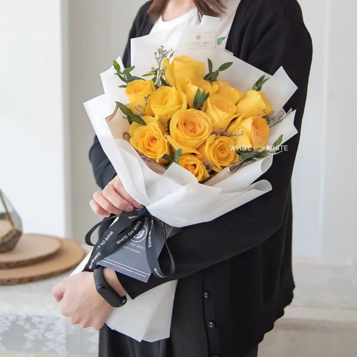 Bouquet Floral de Rosas Amarillas Exclusivo para Mamá