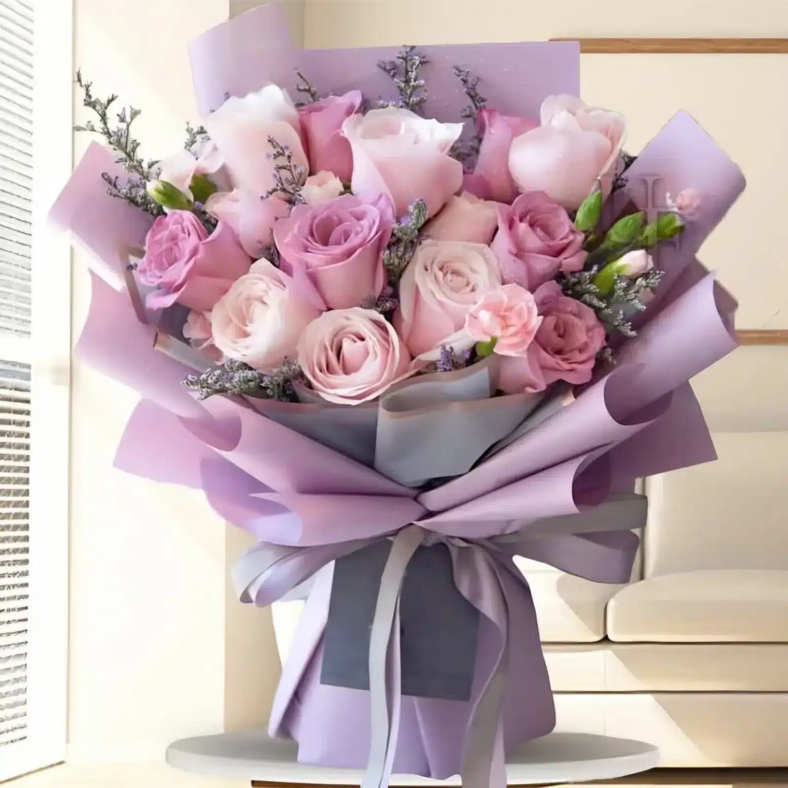 Bouquet de Rosas delicadas| Regalo Encantador para Mamá