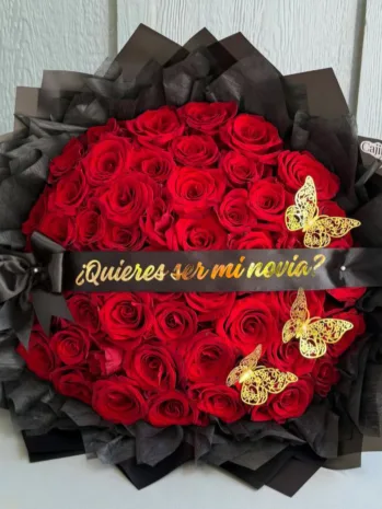 Bouquet de Rosas Rojas para Pedirle que Sea Tu Novia