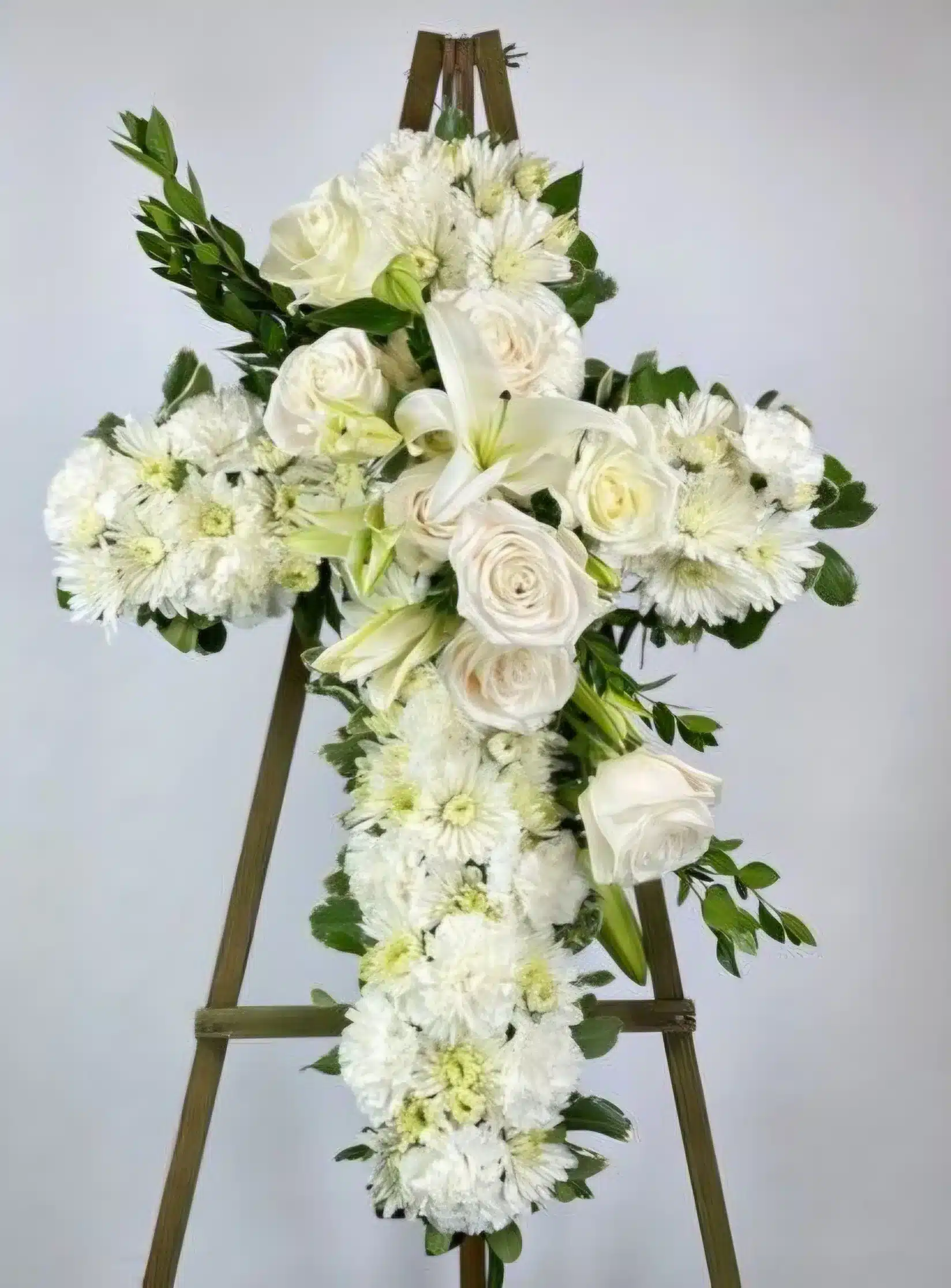 Pedestal Floral para Ceremonia Fúnebre